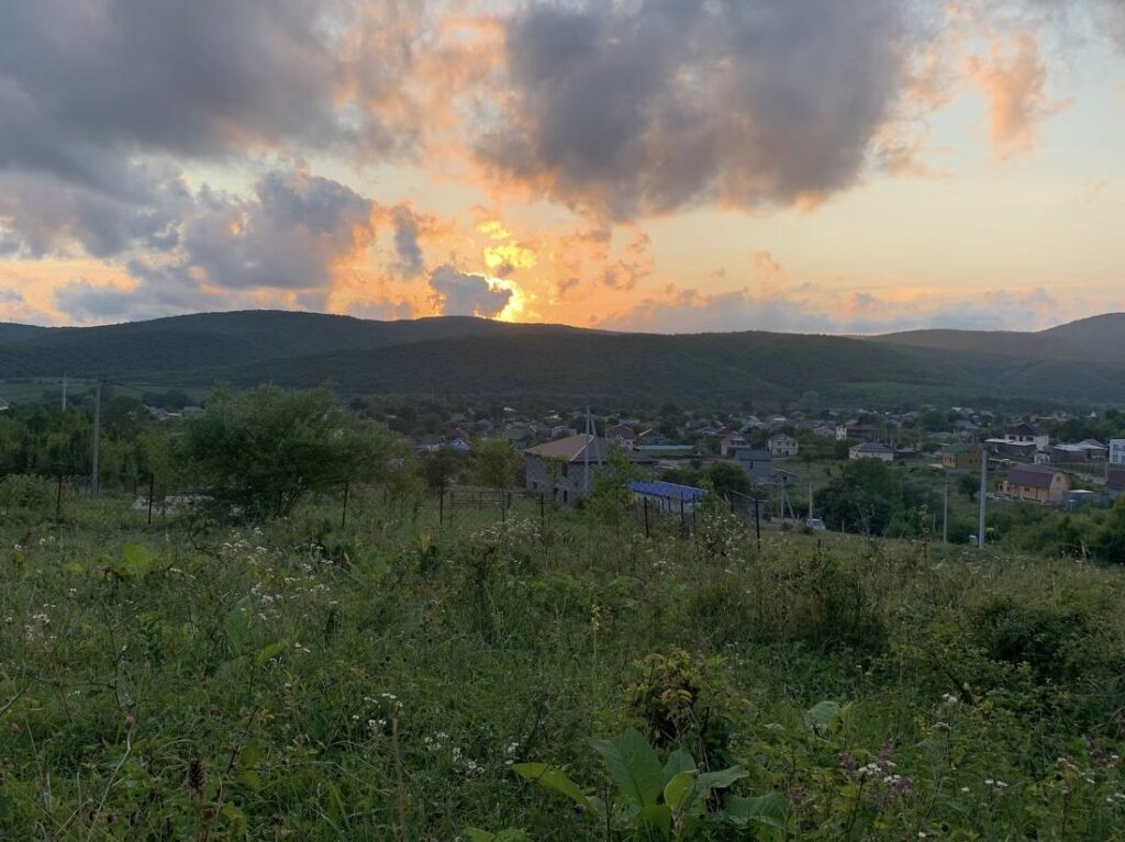 панорамный вид на село Тенгинка